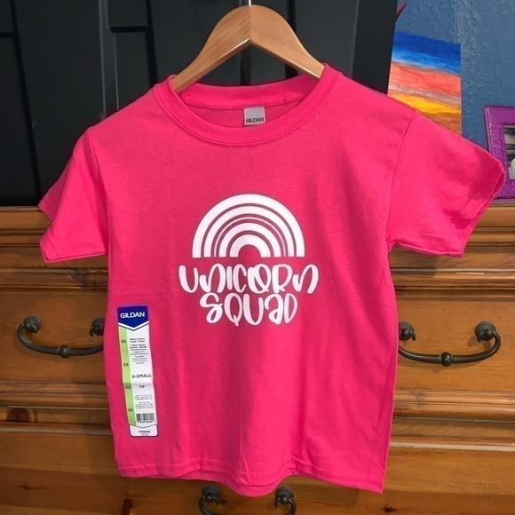Girls unicorn T-shirt size XS - Picture 1 of 2